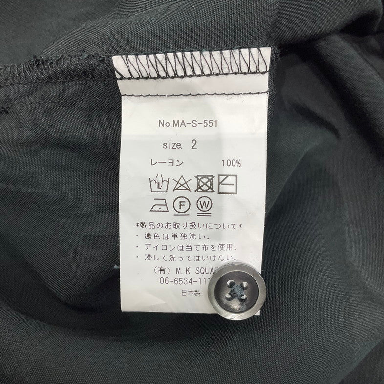 【中古品】【メンズ】 MANUAL ALPHABET マニュアルアルファベット 長袖シャツ 140-260402-SS-04-iwa サイズ：2 カラー：ブラック 万代Net店