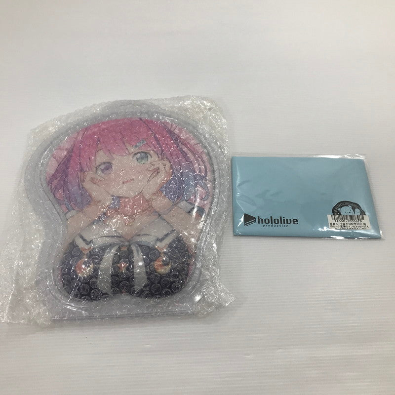 【中古品】 ホロライブ 姫森ルーナ 誕生日記念2021 おっぱいマウスパッド 直筆サイン＆メッセージ入り ポストカード 2点セット 開封済み ポストカード汚れあり 053-260723-ti-16-tag 万代Net店