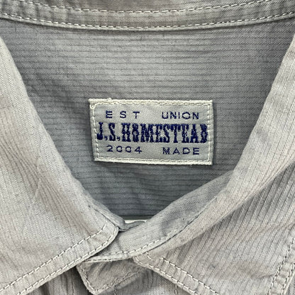 【中古品】【メンズ】 JOURNAL STANDARD J.S HOMESTEAD ジャーナルスタンダードホームステッド 長袖シャツ 147-260402-SS-06-iwa サイズ：L カラー：ブルー 万代Net店