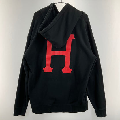 【中古品】【メンズ】 HUF ハフ THRASHER スラッシャー スウェットパーカー 147-260402-SS-07-iwa サイズ：M カラー：ブラック 万代Net店