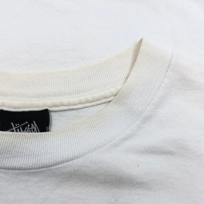 【現状渡し品】【メンズ】 STUSSY ステューシー FRONT LOGO S/S TEE フロントロゴ 半袖Tシャツ トップス 142-260701-hn-09-fur サイズ：L カラー：ホワイト 万代Net店