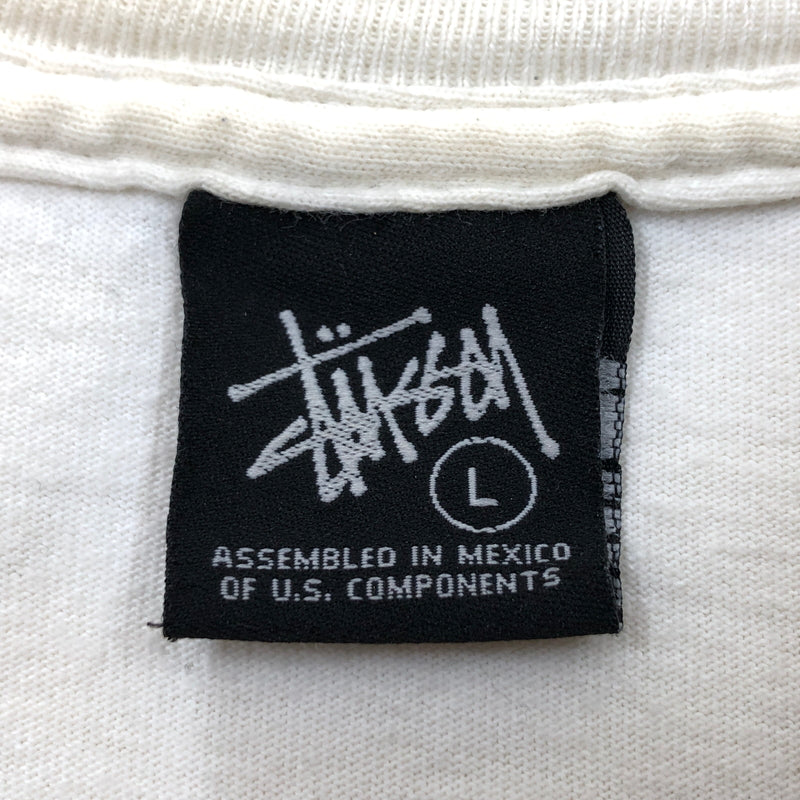 【現状渡し品】【メンズ】 STUSSY ステューシー FRONT LOGO S/S TEE フロントロゴ 半袖Tシャツ トップス 142-260701-hn-09-fur サイズ：L カラー：ホワイト 万代Net店