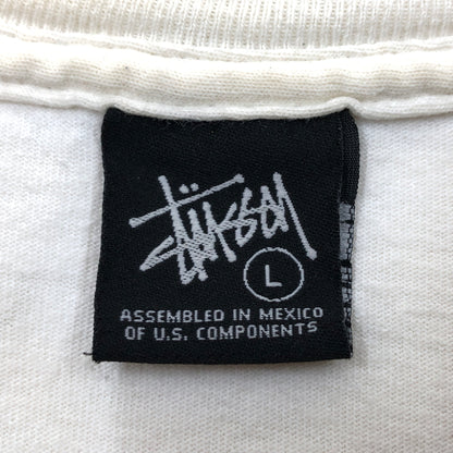 【現状渡し品】【メンズ】 STUSSY ステューシー FRONT LOGO S/S TEE フロントロゴ 半袖Tシャツ トップス 142-260701-hn-09-fur サイズ：L カラー：ホワイト 万代Net店