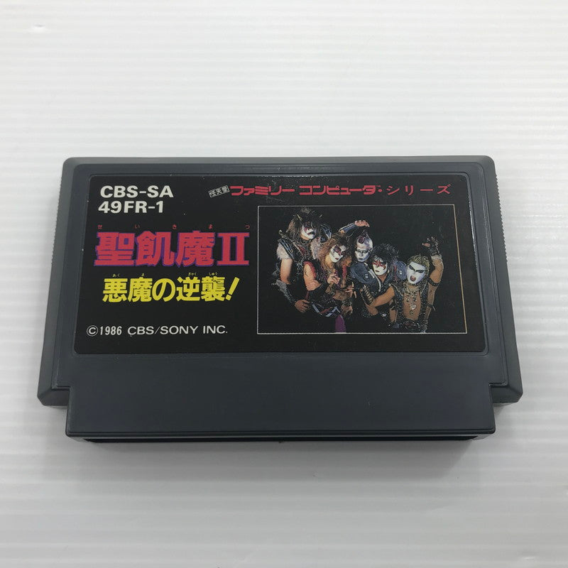 【中古品】 （1）CBS/ソニー ファミコンソフト 聖飢魔II 悪魔の逆襲 せいきまつ 動作確認済み 箱イタミ・ラベルカビあり 023-260921-ti-10-tagh 万代Net店