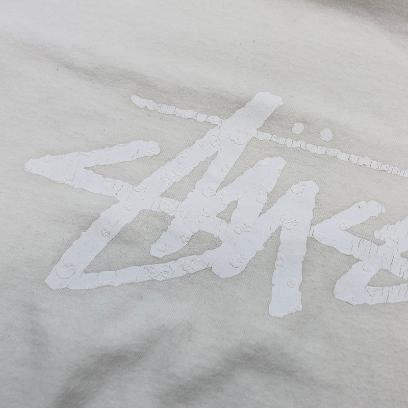 【現状渡し品】【メンズ】 STUSSY ステューシー FRONT LOGO S/S TEE フロントロゴ 半袖Tシャツ トップス 142-260701-hn-09-fur サイズ：L カラー：ホワイト 万代Net店