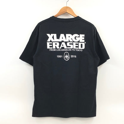 【中古品】【メンズ】 XLARGE エクストララージ × ERASED イレイスド PRINT S/S TEE 101211011055 プリント 半袖Tシャツ トップス 142-260701-hn-10-fur サイズ：L カラー：ブラック 万代Net店