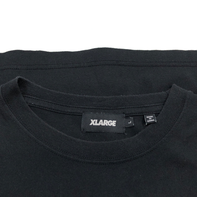 【中古品】【メンズ】 XLARGE エクストララージ × ERASED イレイスド PRINT S/S TEE 101211011055 プリント 半袖Tシャツ トップス 142-260701-hn-10-fur サイズ：L カラー：ブラック 万代Net店
