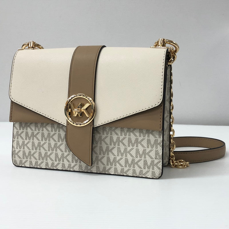 【中古品】【レディース】 Michael Kors マイケルコース MICHAEL KORS 32S1GGRC0B GREENWICH BAG グリニッチ バッグ ショルダーバッグ 180-240520-rk-9-tei カラー：ベージュ 万代Net店