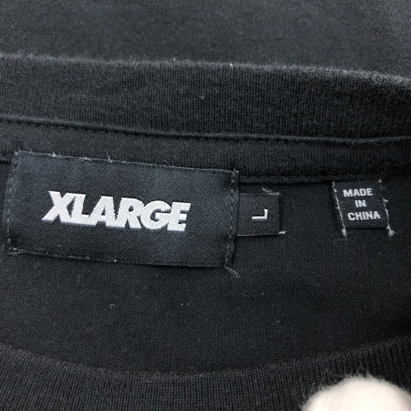 【中古品】【メンズ】 XLARGE エクストララージ × ERASED イレイスド PRINT S/S TEE 101211011055 プリント 半袖Tシャツ トップス 142-260701-hn-10-fur サイズ：L カラー：ブラック 万代Net店