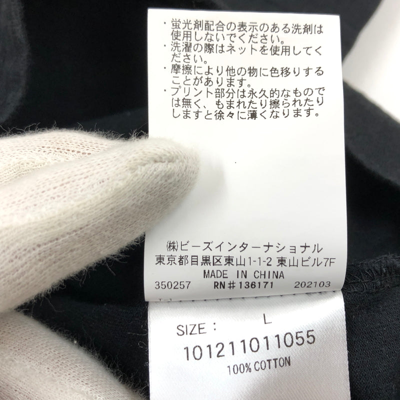 【中古品】【メンズ】 XLARGE エクストララージ × ERASED イレイスド PRINT S/S TEE 101211011055 プリント 半袖Tシャツ トップス 142-260701-hn-10-fur サイズ：L カラー：ブラック 万代Net店