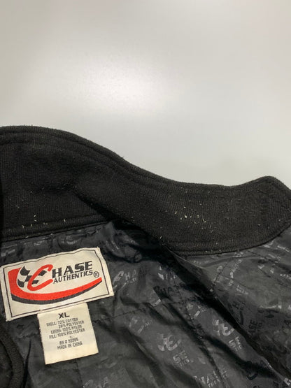 【中古品】【メンズ】 CHASER チェーサー AUTHENTIC RACING JACKET オーセンティック レーシングジャケット アウター 146-240229-me-07-min サイズ：XL カラー：ブラック 黒 万代Net店