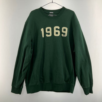 【中古品】【メンズ】 GAP ギャップ 1969ロゴ スウェット トレーナー 147-260402-SS-08-iwa サイズ：L カラー：グリーン 万代Net店