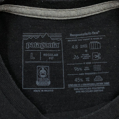 【中古品】【メンズ】 PATAGONIA パタゴニア PRINT S/S TEE 38504SP20 プリント 半袖Tシャツ トップス 144-260701-hn-11-fur サイズ：L カラー：ブラック 万代Net店