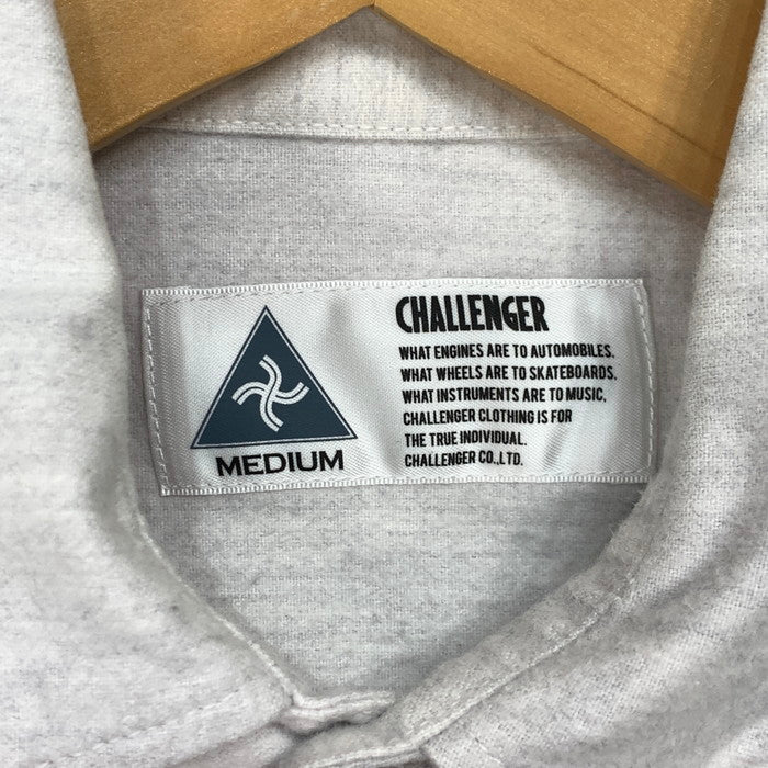 【中古品】【メンズ】 CHALLENGER チャレンジャー 長袖シャツ ブランド 古着 142-260201-gm-07-fuz サイズ：M カラー：ホワイト タイダイ 万代Net店
