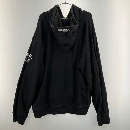 【中古品】【メンズ】 VANSON バンソン パーカー 147-260402-SS-09-iwa サイズ：XXL カラー：ブラック 万代Net店