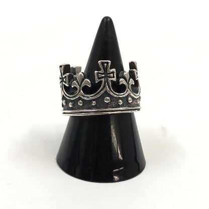 【中古品】【メンズ/レディース】 ROYAL ORDER ロイヤルオーダー CROWN RING クラウンリング シルバー 925 指輪 アクセサリー 192-260701-hn-13-fur サイズ：表記なし カラー：シルバー 14号 万代Net店