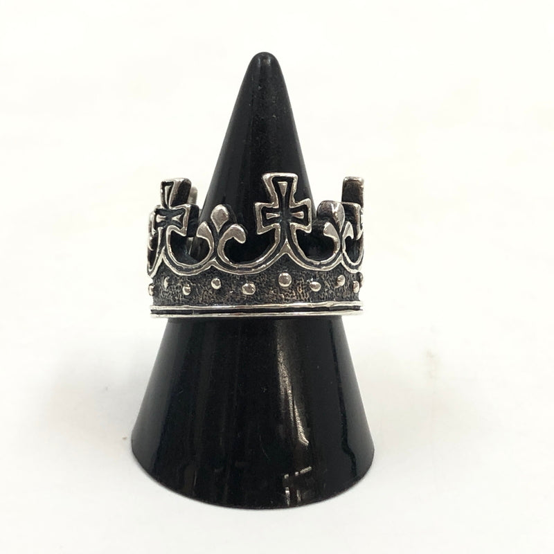 【中古品】【メンズ/レディース】 ROYAL ORDER ロイヤルオーダー CROWN RING クラウンリング シルバー 925 指輪 アクセサリー 192-260701-hn-13-fur サイズ：表記なし カラー：シルバー 14号 万代Net店