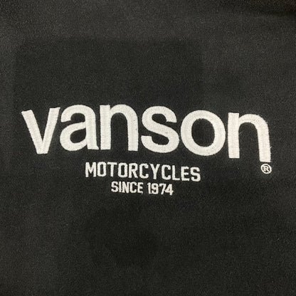 【中古品】【メンズ】 VANSON バンソン パーカー 147-260402-SS-09-iwa サイズ：XXL カラー：ブラック 万代Net店