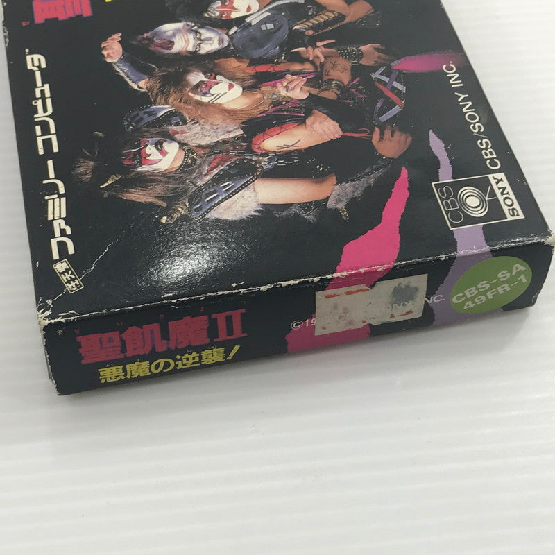 【中古品】 （2）CBS/ソニー ファミコンソフト 聖飢魔II 悪魔の逆襲 せいきまつ 動作確認済み 箱イタミ大 023-260921-ti-11-tagh 万代Net店