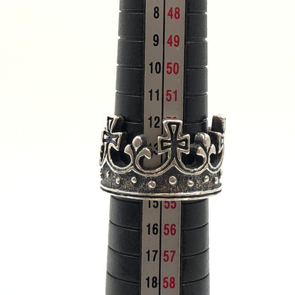 【中古品】【メンズ/レディース】 ROYAL ORDER ロイヤルオーダー CROWN RING クラウンリング シルバー 925 指輪 アクセサリー 192-260701-hn-13-fur サイズ：表記なし カラー：シルバー 14号 万代Net店