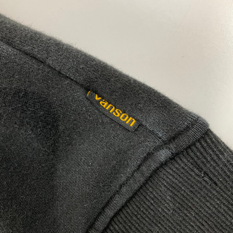【中古品】【メンズ】 VANSON バンソン パーカー 147-260402-SS-09-iwa サイズ：XXL カラー：ブラック 万代Net店