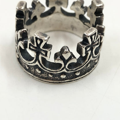 【中古品】【メンズ/レディース】 ROYAL ORDER ロイヤルオーダー CROWN RING クラウンリング シルバー 925 指輪 アクセサリー 192-260701-hn-13-fur サイズ：表記なし カラー：シルバー 14号 万代Net店