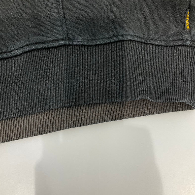 【中古品】【メンズ】 VANSON バンソン パーカー 147-260402-SS-09-iwa サイズ：XXL カラー：ブラック 万代Net店