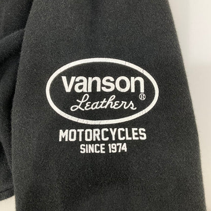 【中古品】【メンズ】 VANSON バンソン パーカー 147-260402-SS-09-iwa サイズ：XXL カラー：ブラック 万代Net店
