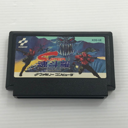 【中古品】 コナミ ファミコンソフト スーパー魂斗羅 KDS-UE 動作確認済み 本体ヤケあり 箱イタミ大 023-260921-ti-12-tagh 万代Net店