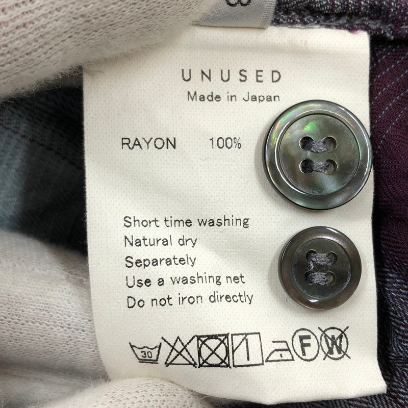 【現状渡し品】【メンズ】 UNUSED×SUGARHILL アンユーズド × シュガーヒル S/S OPEN COLLAR SHIRT US2148 半袖 オープンカラーシャツ カジュアルシャツ トップス 140-251105-hn-02-fur サイズ：3 カラー：マルチカラー 万代Net店