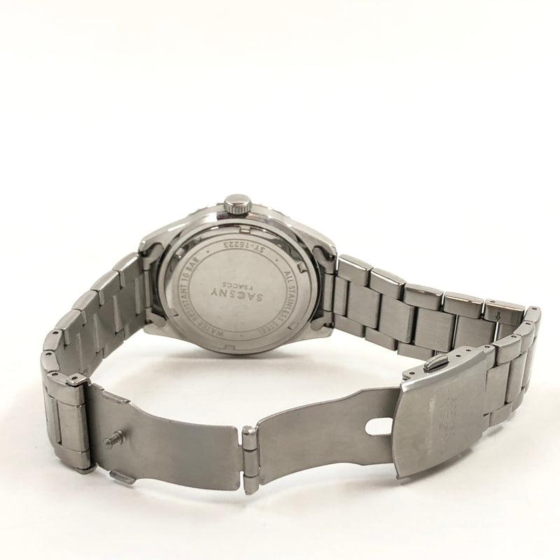 【中古品】【メンズ】 SACSNY Y'SACCS サクスニーイザック ANALOG WATCH SY-15223 緑文字盤 電池式クオーツ アナログ 腕時計 197-260702-hn-01-fur カラー：シルバー 万代Net店