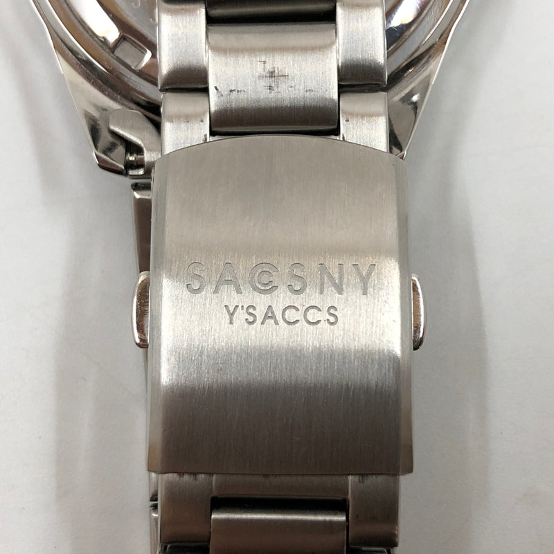 【中古品】【メンズ】 SACSNY Y'SACCS サクスニーイザック ANALOG WATCH SY-15223 緑文字盤 電池式クオーツ アナログ 腕時計 197-260702-hn-01-fur カラー：シルバー 万代Net店