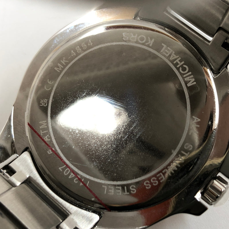【中古品】【レディース】 MICHAEL KORS マイケルコース ANALOG WATCH MK-4854 PINK GOLD文字盤 電池式クオーツ アナログ 腕時計 197-260702-hn-02-fur カラー：シルバー/ピンクゴールド 万代Net店