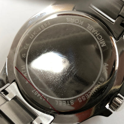 【中古品】【レディース】 MICHAEL KORS マイケルコース ANALOG WATCH MK-4854 PINK GOLD文字盤 電池式クオーツ アナログ 腕時計 197-260702-hn-02-fur カラー：シルバー/ピンクゴールド 万代Net店