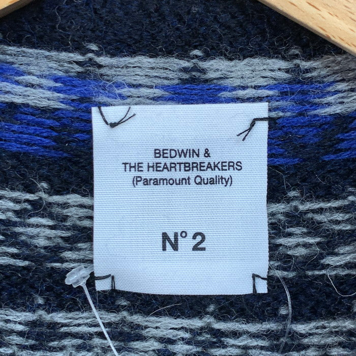 【中古品】【メンズ】 BEDWIN & THE HEARTBREAKERS ベドウィンアンドザハートブレイカーズ ニット ブランド 古着 142-260201-gm-15-fuz カラー：ネイビー 万代Net店