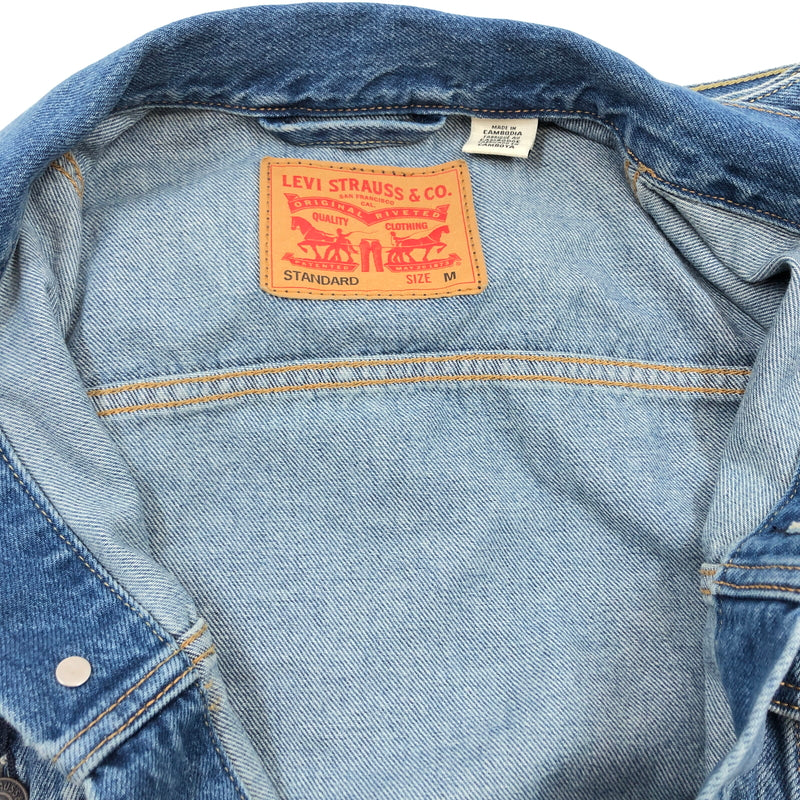 【中古品】【メンズ】 LEVI'S リーバイス DENIM JACKET 72334-0780 デニムジャケット アウター 147-260924-hn-02-fur サイズ：M カラー：インディゴ系 万代Net店