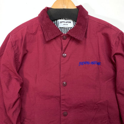 【中古品】【メンズ】 FUCKING AWESOME COACH JACKET コーチジャケット ブランド 古着 142-260201-gm-16-fuz サイズ：M カラー：ワインレッド 万代Net店