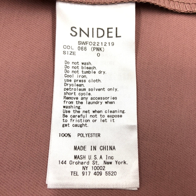 【中古美品】【レディース】 SNIDEL スナイデル TRENCH TIGHT LONG DRESS SWF0221219 トレンチタイトロングワンピース 170-260702-hn-03-fur カラー：ピンク 万代Net店