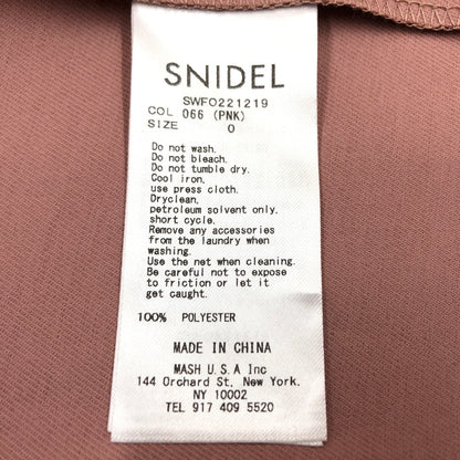 【中古美品】【レディース】 SNIDEL スナイデル TRENCH TIGHT LONG DRESS SWF0221219 トレンチタイトロングワンピース 170-260702-hn-03-fur カラー：ピンク 万代Net店