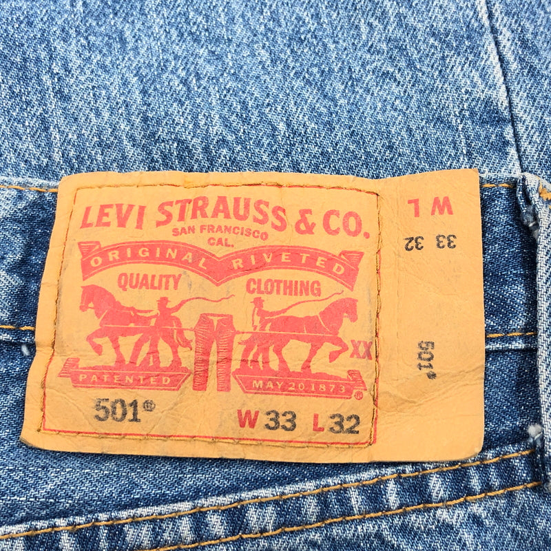 【中古品】【メンズ】 LEVI'S リーバイス BUTTON FLY 501 DENIM PANTS 00501-0193 ボタンフライ デニムパンツ ボトムス 158-260924-hn-03-fur サイズ：33×32 カラー：ブルー系 万代Net店
