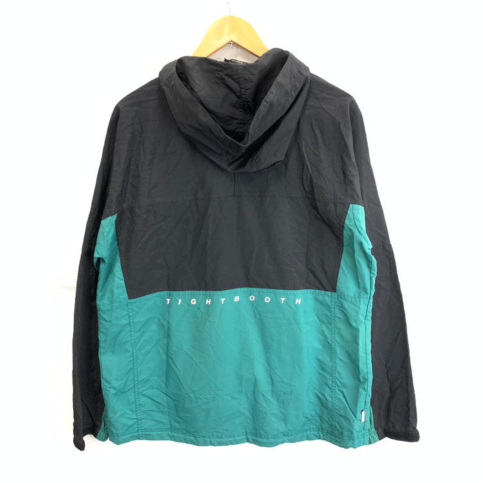 【中古品】【メンズ】 TIGHTBOOTH ANORAK PARKA アノラックパーカー ナイロンジャケット ブランド 古着 142-260201-gm-18-fuz サイズ：L カラー：ブラック グリーン 万代Net店