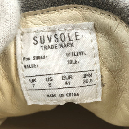 【ジャンク品】【メンズ】 SUVSOLE サヴソル ローカットスニーカー シューズ 靴 162-251105-hn-06-fur サイズ：26.0cm US 8 カラー：グレー 万代Net店