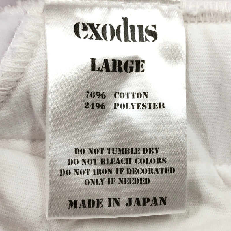 【中古品】【メンズ】 EXODUS エクソダス JAH WISE SWEAT PANTS 24FW-PT-03 ジャ・ワイズ スウェットパンツ ボトムス 151-260924-hn-05-fur サイズ：L カラー：ホワイト 万代Net店