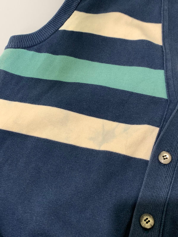 【中古品】【メンズ】 CHRISTIAN DIOR SPORTS クリスチャンディオールスポーツ COTTON VEST L6M2707 コットンベスト 141-240308-me-15-min サイズ：LL カラー：ネイビー 紺 万代Net店