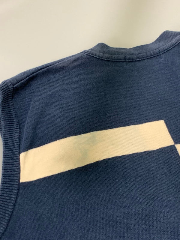 【中古品】【メンズ】 CHRISTIAN DIOR SPORTS クリスチャンディオールスポーツ COTTON VEST L6M2707 コットンベスト 141-240308-me-15-min サイズ：LL カラー：ネイビー 紺 万代Net店
