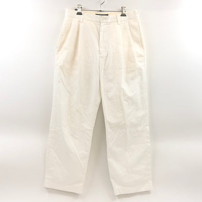 【中古品】【メンズ】 WACKO MARIA ワコマリア 26SS DOUBLE PLEATED CHINO TROUSERS 2タックチノトラウザーズ パンツ ボトムス 153-260924-hn-06-fur サイズ：M カラー：ホワイト 万代Net店