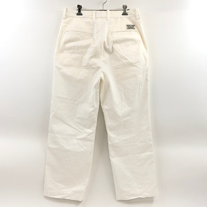 【中古品】【メンズ】 WACKO MARIA ワコマリア 26SS DOUBLE PLEATED CHINO TROUSERS 2タックチノトラウザーズ パンツ ボトムス 153-260924-hn-06-fur サイズ：M カラー：ホワイト 万代Net店
