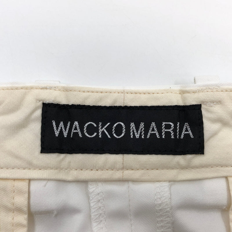 【中古品】【メンズ】 WACKO MARIA ワコマリア 26SS DOUBLE PLEATED CHINO TROUSERS 2タックチノトラウザーズ パンツ ボトムス 153-260924-hn-06-fur サイズ：M カラー：ホワイト 万代Net店