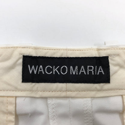 【中古品】【メンズ】 WACKO MARIA ワコマリア 26SS DOUBLE PLEATED CHINO TROUSERS 2タックチノトラウザーズ パンツ ボトムス 153-260924-hn-06-fur サイズ：M カラー：ホワイト 万代Net店