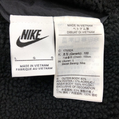 【中古品】【メンズ】 NIKE ナイキ AS M NSW VW SWSH FULL ZIP JKT BQ6546-011 スポーツウェア スウッシュ フルジップ ジャケット リバーシブル ボア フリース アウター 148-260702-hn-08-fur サイズ：L カラー：ブラック/ホワイト 万代Net店